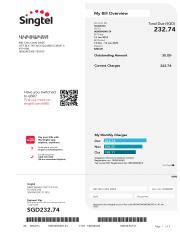 my singtel bill.